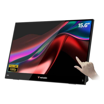 Monitor led portatil 15.6 pulgadas verbatim ips - fhd - hdmi - 60hz - 10ms - vesa 75x75 - tactil