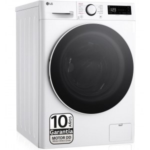 Lavadora - secadora LG F4DR6010A0W, 1400 rpm, 10 kg lavado, 6 kg secado, clase A/D, Steam turbo