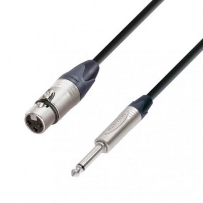 Cable XLR Hembra a JACK 6,3 Mono 10m NEUTRIK-SOMME