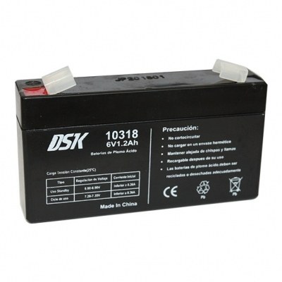 Bateria PLOMO 6V 1,3Ah AGM 97x24x51mm DSK