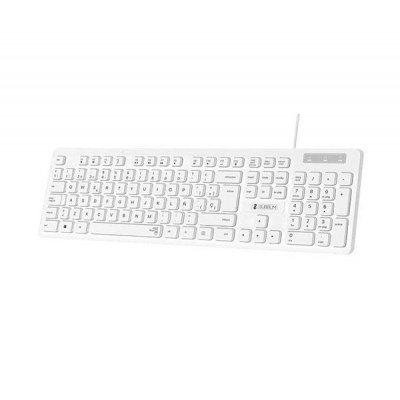 Teclado Subblim Business Slim Silencioso/ Blanco