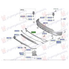 MOLDURA SUPERIOR EN PARACHOQUE TRASERO (O)