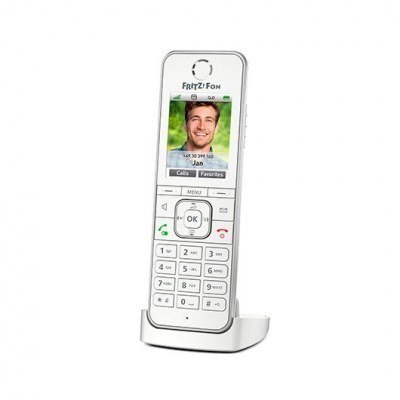 Telefono inalambrico dect digital fritz! c6 blanco - pantalla color - manos libres