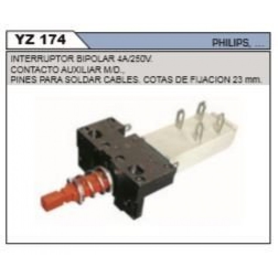 YZ174 Interruptor TV. Philips k6618