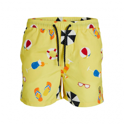 Bañador JACK & JONES JPSTFIJI JJSWIM BIG PRINTS 12227754 AMARILLO Amarillo
