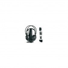 AURICULARES FONESTAR INALAMBRICOS HI-FI POR RADIOFRECUENCIA 30-20.000HZ ENTRADA JACK 3.5MM INTERRUPTOR ON OFF 2XAAA NEGRO FA-8060