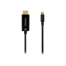 Cable Aisens Usb-c/m A Dp/m 0.8m Negro