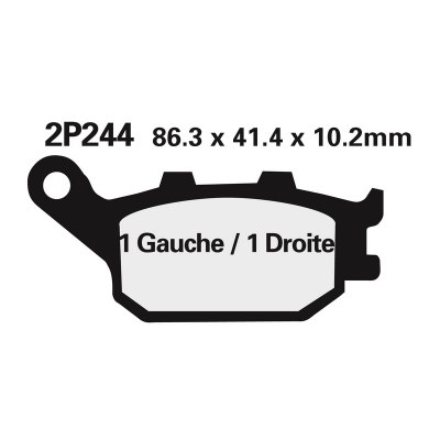 Juego pastillas de freno NISSIN 2P244ST Tra. V-Strom/Bandit 650 2P-244ST