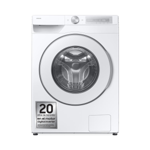 Lavadora Samsung WW90DG6U85HHU3 9Kg, 1400rpm, Wifi, EcoBubble, Clase A-10% blanco