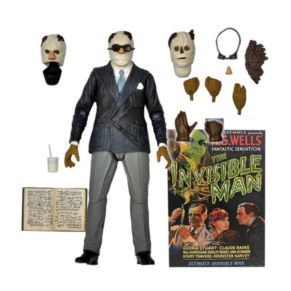 Figura neca universal monster scale action ultimate invisible man
