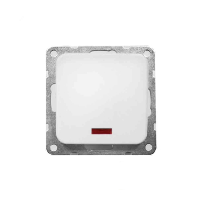 Interruptor empotrar luminoso serie term blanco 70x35x70mm (bolsa blister)