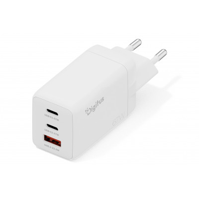 Cargador USB GaN 67W, 2x USB-C, 1x USB-A