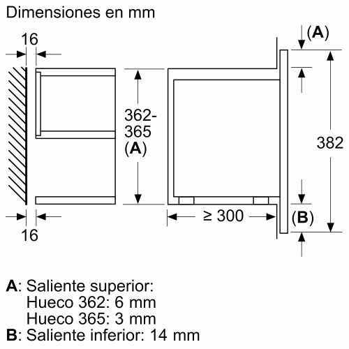 Microondas integrable - BOSCH BFL634GB1, 900 W, 8 l, Negro