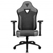 SILLA THUNDER X3 EAZE RACER BLACK V2, SOPORTE LUMBAR, NEGRO/GRIS