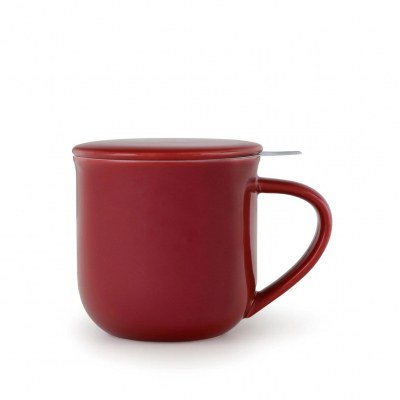 Taza te porcelana viva scandinavia minima eva infuser mug 350ml cranberry