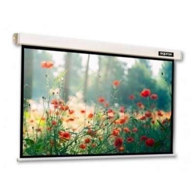 PANTALLA DE PROYECCION PANORAMICA ELÉCTRICA APROX APPP84E - 184X104 - 16:9 - INTERRUPTOR DE PARED Y MANDO A DISTANCIA - TRASERA NEGRA OPACA