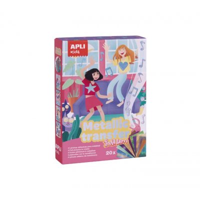 SET 4H APLI JUEGO TRANSFER METALICO FASHION