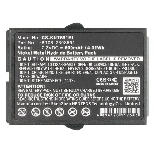 Bateria NiMh grua IKUSI 7,2V/600mAh BT06