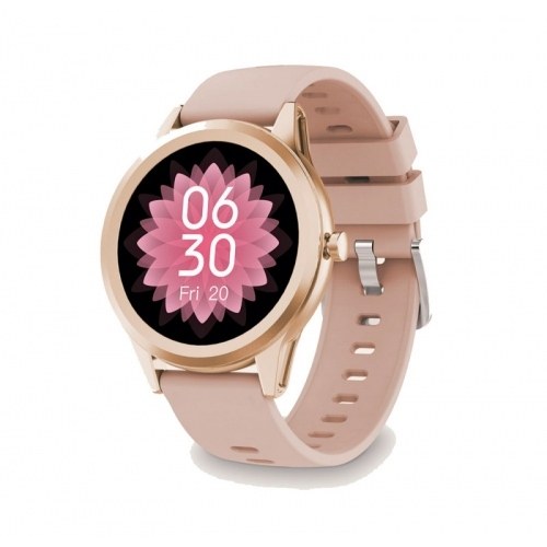 Ksix Globe Reloj Smartwatch Pantalla 1.28 - Bluetooth 5.0 BLE - Autonomia hasta 7 dias - Resistencia al Agua IP67 - Color Rosa