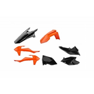 Kit plástica MX Polisport naranja/negro KTM SX/SX-F 90907