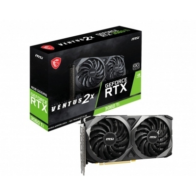 TARJETA GRAFICA MSI RTX 3060TI VENTUS 2X OCV1 LHR 8GB GDDR6