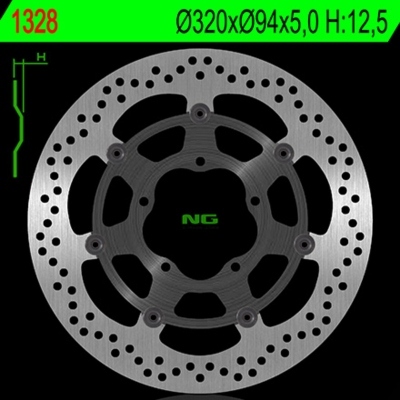 Disco de freno NG flotante 1328 Ø320 x Ø94 x 5 1328