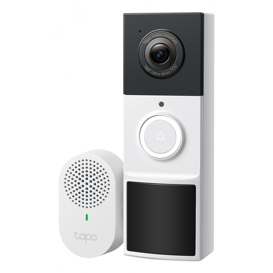 TP-LINK Tapo D210 Timbre Inteligente IP65 con Cámara 3MP y Visión Nocturna a Color