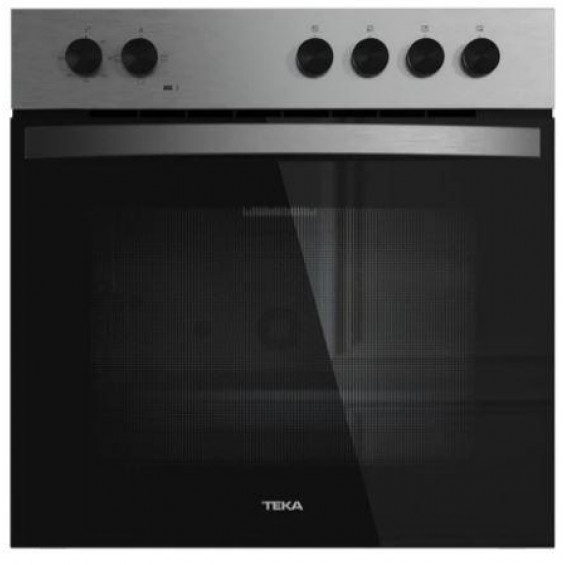Horno convencional Teka HBE 4350 ME SS, 72 litros, 3 funciones, grill eléctrico, mandos mecánicos, doble cristal, clase A, inox antihuellas