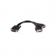 StarTech.com Cable de 0,2m de LFH59 DMS-59 a doble dual VGA - DMS59 Macho - 2x VGA Hembra negro