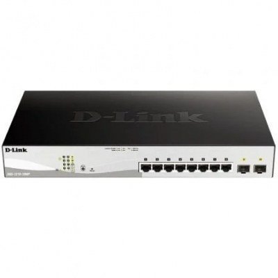 Switch Gestionable D-Link DGS-1210-10MP 10 Puertos/ RJ-45 10/100/1000/ PoE/ SFP