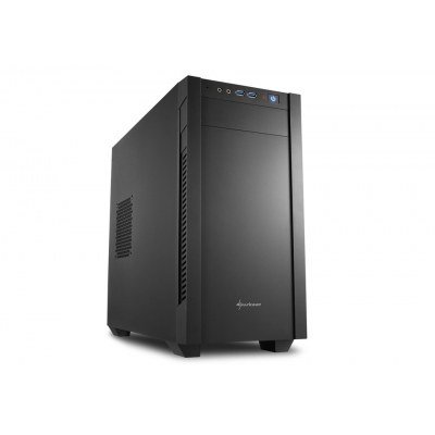 Caja sharkoon s1000 matx 2xusb 3.0 sin fuente negra