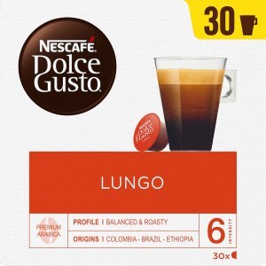 Estuche de cápsulas de café Dolce Gusto 12423833 LUNGO 30 cápsulas