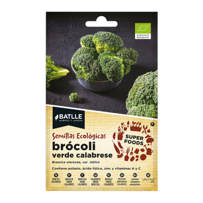 Sobre con semillas eco super foods de brocoli calabrese