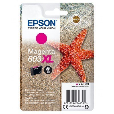 Cartucho tinta epson c13t03a34010 singlepack magenta 603xl estrella de mar
