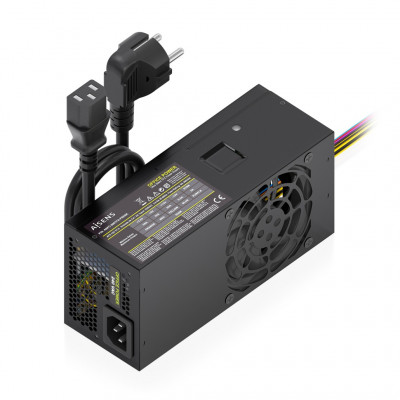 AISENS - FUENTE ALIMENTACION TFX 500W CON CABLE DE ALIMENTACION OEM, NEGRA