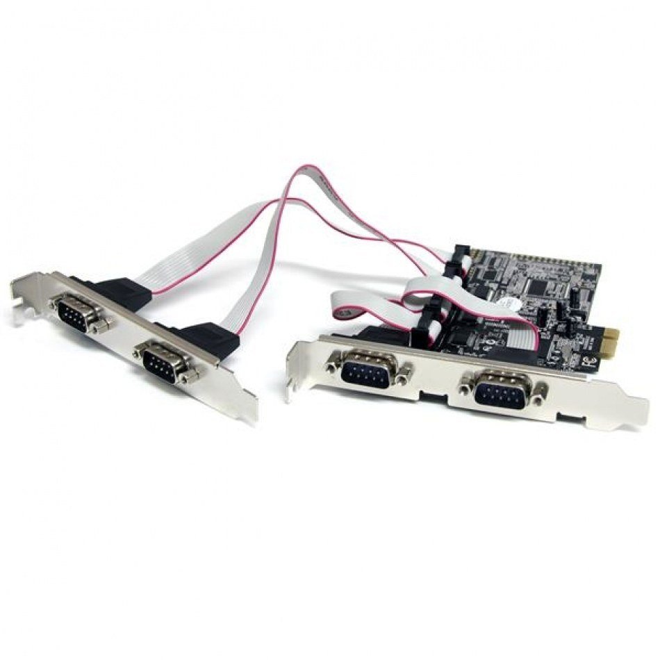 Tarjeta Adaptadora PCI Express PCIe de 4 Puertos Serie RS232 UART 16550 Serial DB9