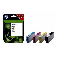 HP 364 Original Negro, Cian, Magenta, Amarillo Rendimiento estándar