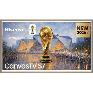 Televisor Hi-QLED Hisense 65S7S, 65 pulgadas, 4K UltraHD, 144Hz, Smart TV HomeOS U9, Dolby Vision IQ, clase E, gris carbón