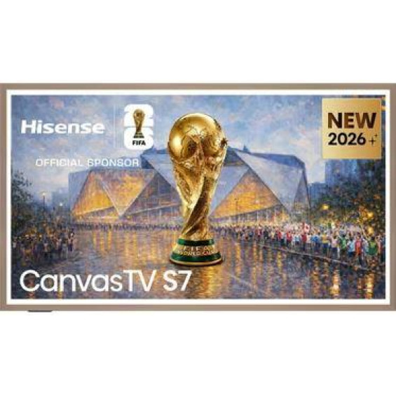Televisor Hi-QLED Hisense 65S7S, 65 pulgadas, 4K UltraHD, 144Hz, Smart TV HomeOS U9, Dolby Vision IQ, clase E, gris carbón