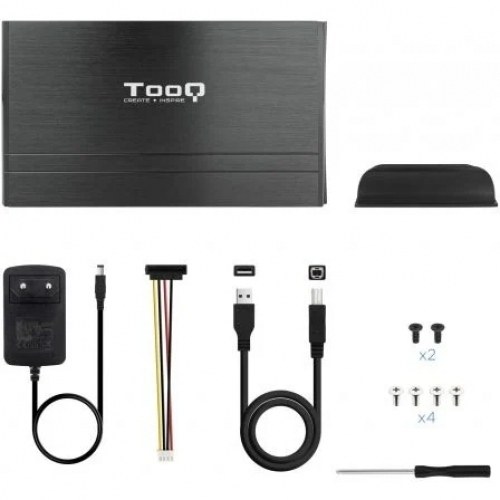 Caja Externa para Disco Duro de 3.5 TooQ TQE-3520B/ USB 2.0