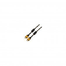 CABLE AISENS HDMI MACHO A HDMI MACHO ALTA VELOCIDAD CON ETHERNET V1.4 MULTIPLE APANTALLAMIENTO CONECTORES BLINDADOS ORO 1M NEGRO A119-0110