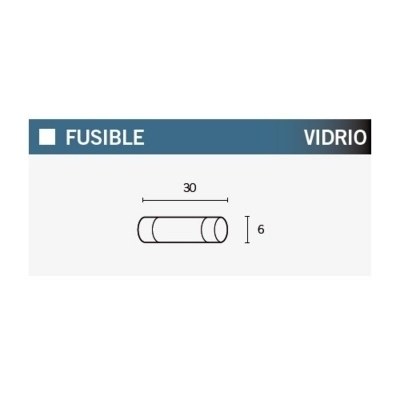 Caja de 100 fusibles 20A 30MM 6X30-20A