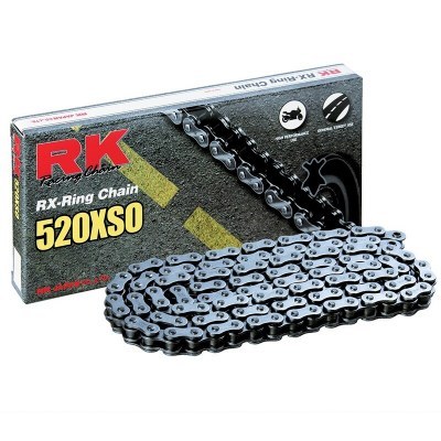 Cadena RK 520XSO con 90 eslabones negro 520XSO-90