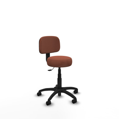Silla Llanos giratorio bali marrón base poliamida 600 ruedas nailon 50