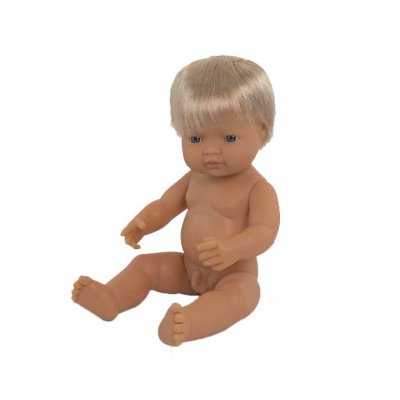 MUÑECO 38CM EUROPEO NIÑO BOLSA MINILAND 31051