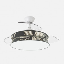 Ventil Decor 72w Blanco/estampado Oscuro 108d 3asp 7200lm 3000-4000-6000k Remoto+memo+temp