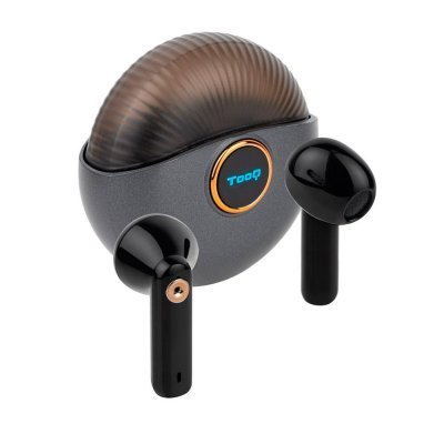 Auriculares Bluetooth TooQ Snail TQBWH-0060G con estuche de carga/ Autonomía 4h/ Grises y Negros