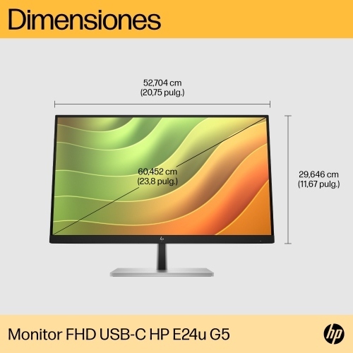 Monitor HP E24U G5 23.8IN FHD MNTR 1920X1080 250CD USB-C HDMI DP