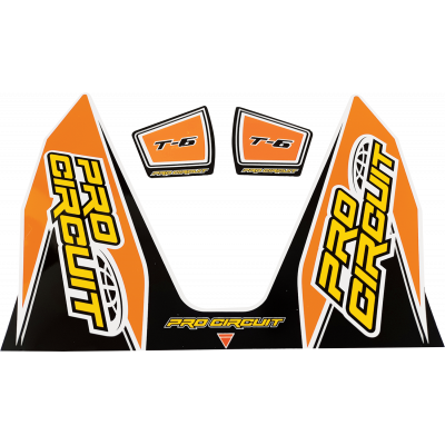 T-6 Exhaust Decals PRO CIRCUIT DC22T6-ORANGE