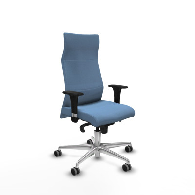 Albacete XL sincro bali azul cielo brazos 1D base aluminio ruedas 65mm engomadas